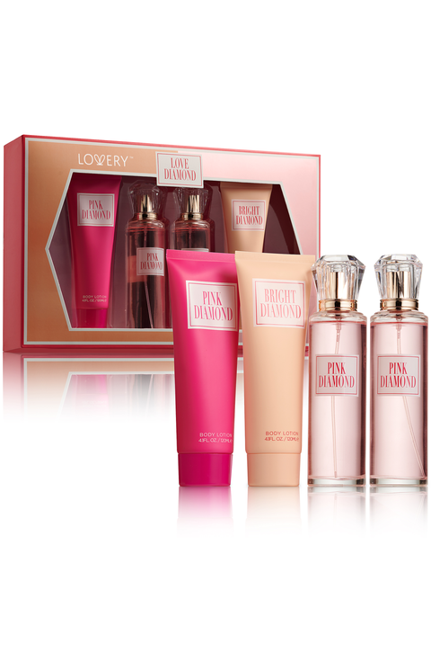 Pink Diamonds Deluxe 4 Pc Home Spa Gift