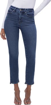 Good American Good Legs Straight Leg Jeans