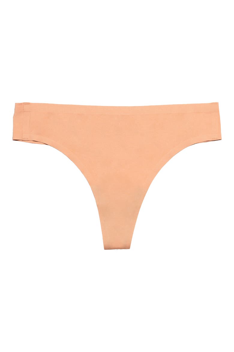 Seamless Thong, Alternate, color, BEIGE