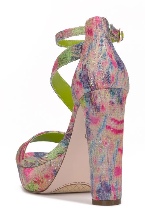 Jessica Simpson Iley Ankle Strap Platform Sandal In Garden Dream