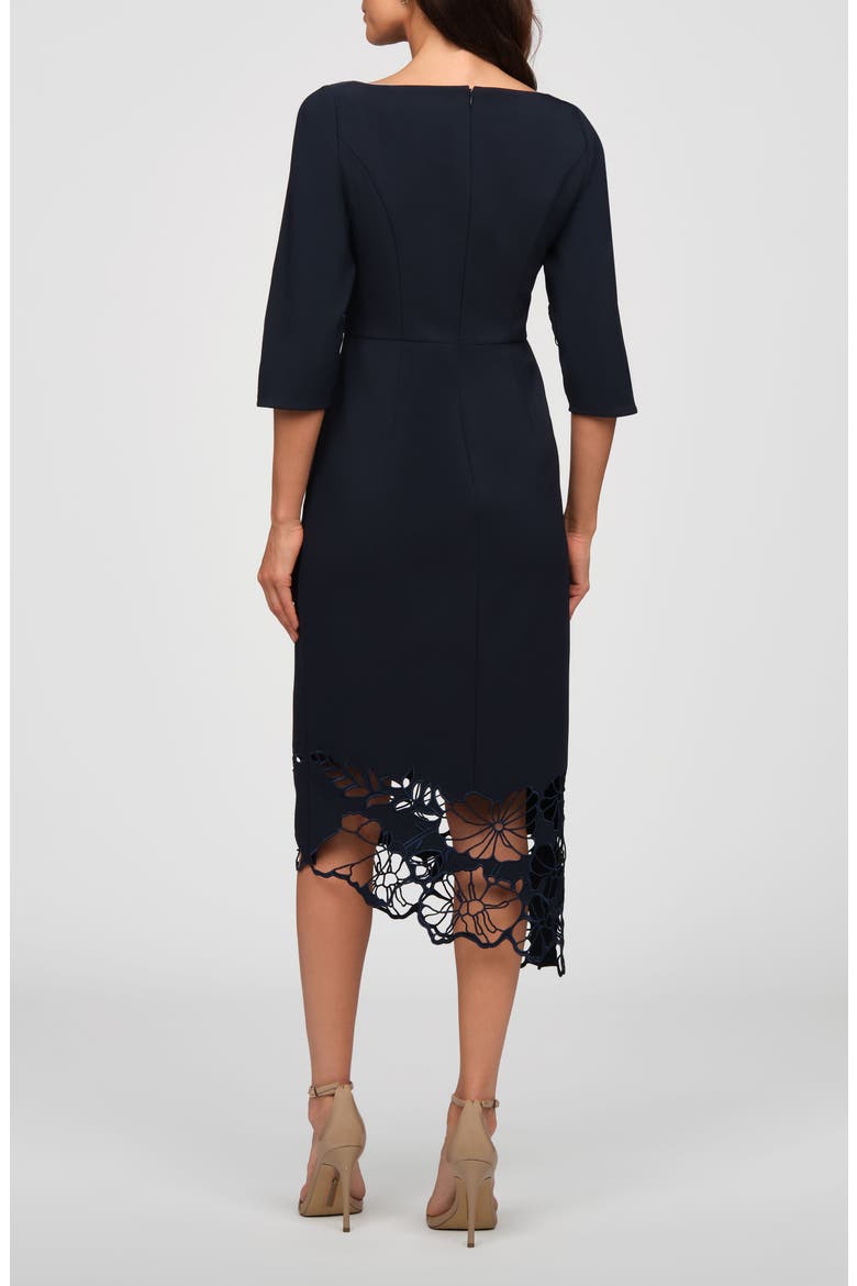Vanna Lace Sheath Dress, Alternate, color, NIGHT SKY