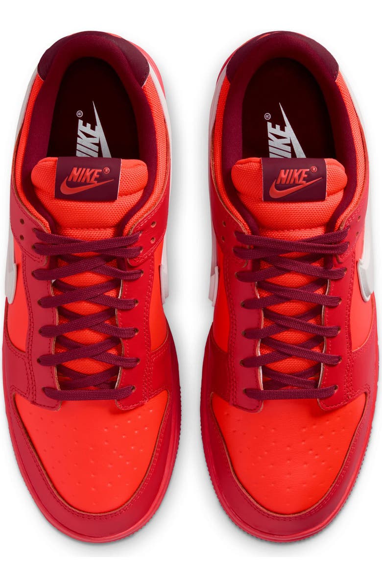 Nike Dunk Low Gore-Tex<sup>®</sup> Waterproof Basketball Sneaker, Alternate, color, Total Crimson/ Light Iron Ore