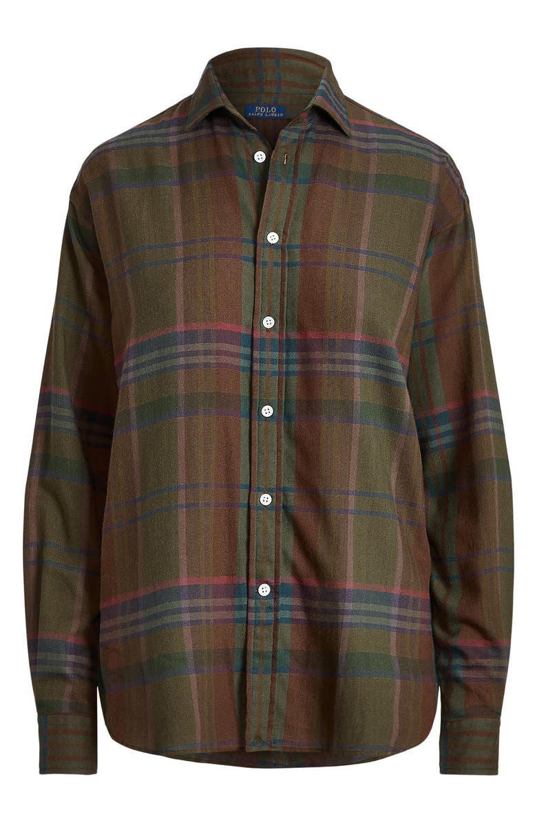 Polo Ralph Lauren Plaid Oversize Shirt, Alternate, color, 