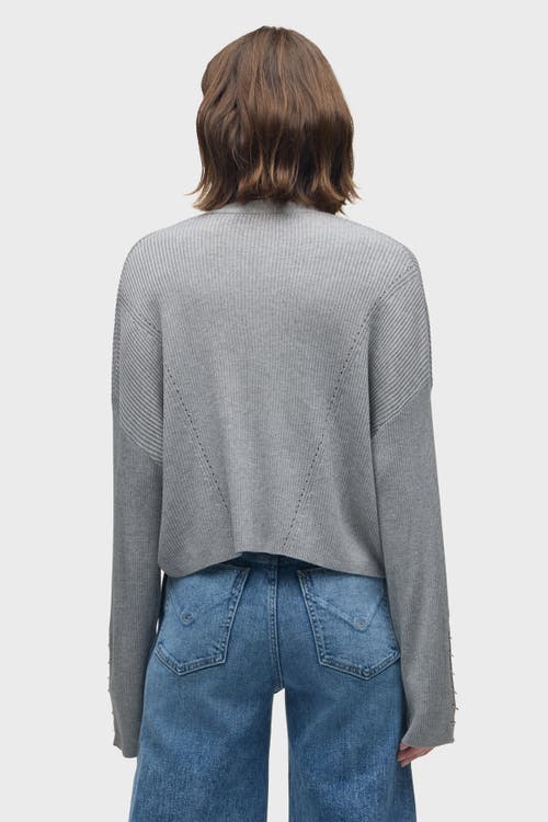 Hudson Jeans Boxy Cardi In Gray