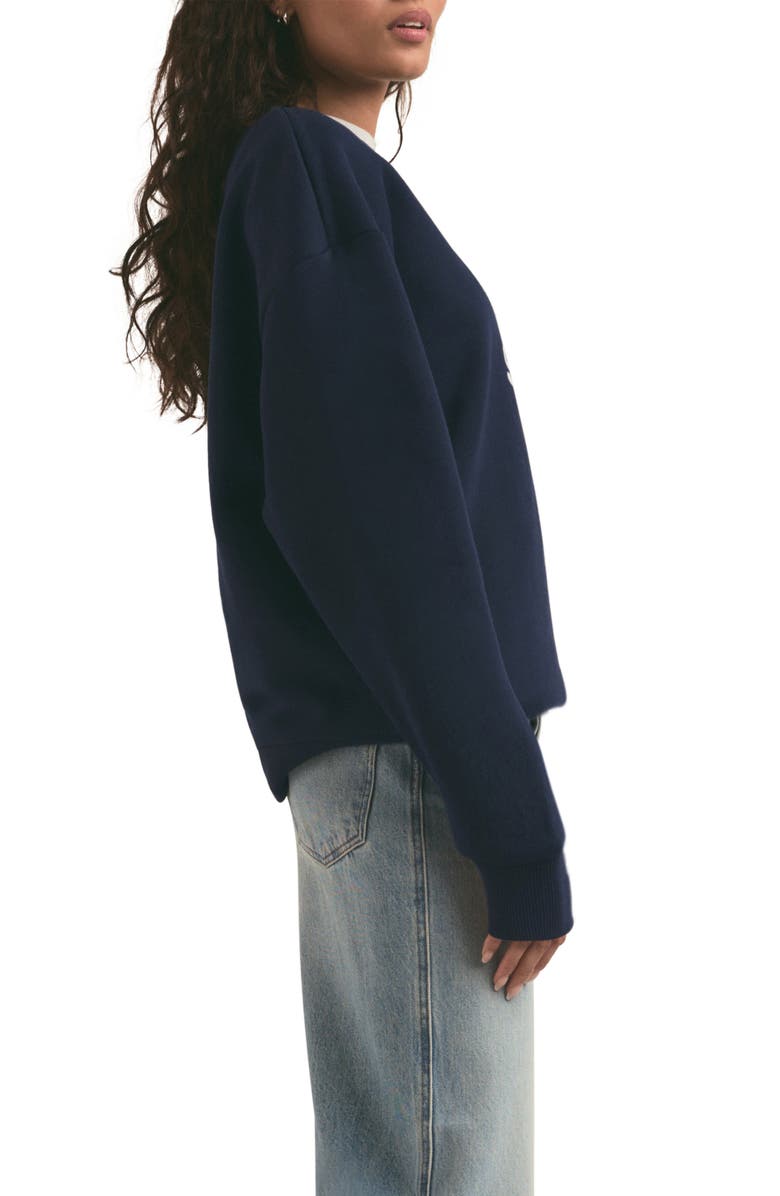 Favorite Daughter Favorite Sister Heart Logo Sweatshirt, Alternate, color, Navy