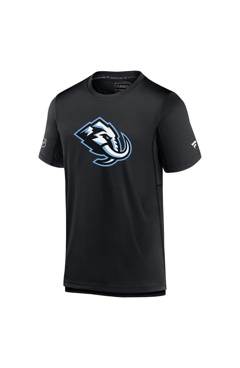 FANATICS Men's Fanatics  Black Utah Mammoth Authentic Pro Rink T-Shirt, Alternate, color, 