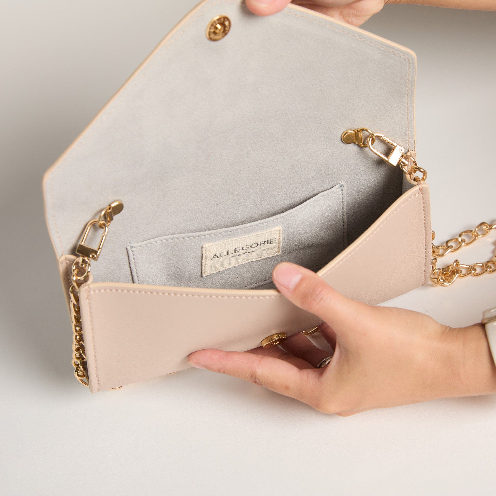 Gala Clutch Wallet on Chain, Alternate, color, Pink