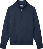 Tommy John Quilted Quarter Zip Top