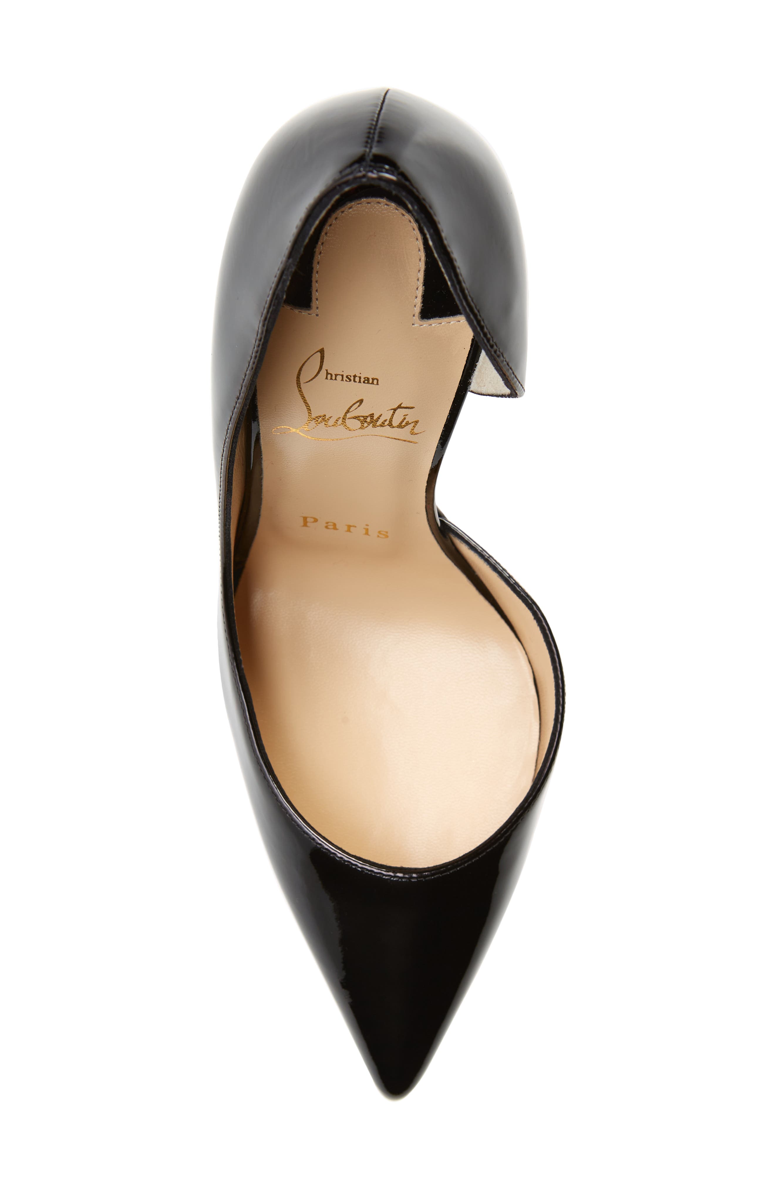 Christian Louboutin Iriza Pointed Toe Half d'Orsay Pump, Alternate, color, 