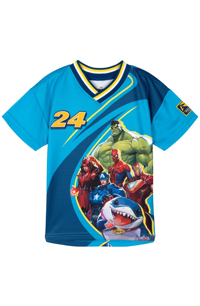 Marvel Athletic Short Sleeve Tee, Main, color, Marvel Rivals Blue