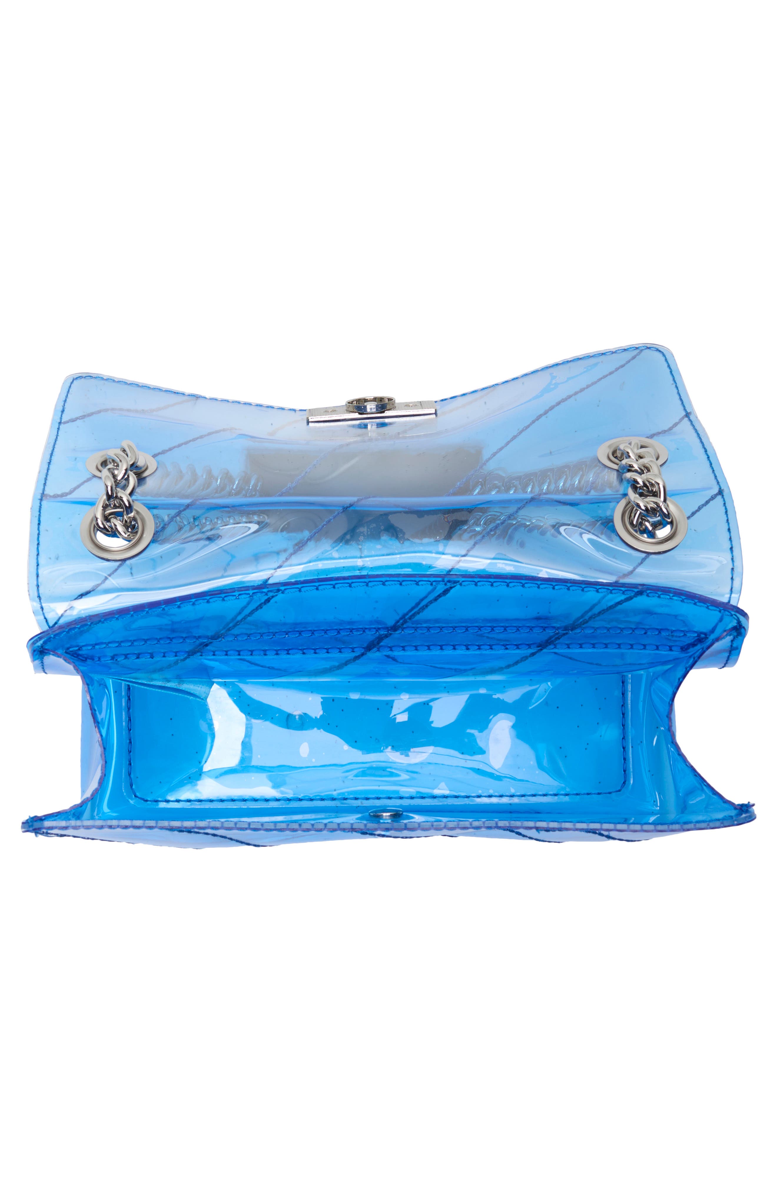 Mini Brixton Vinyl Crossbody Bag, Alternate, color, BLUE