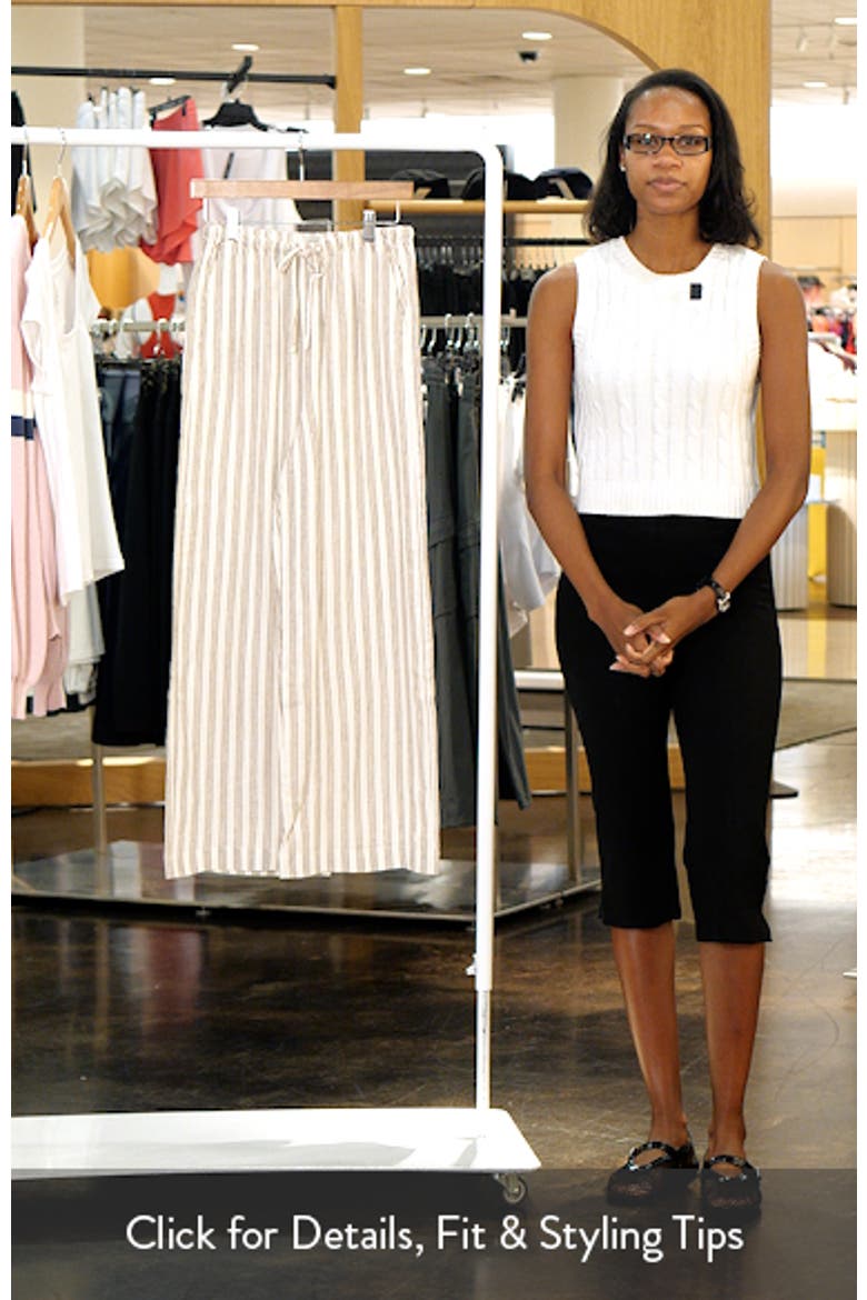 Wide Leg Linen Blend Pants video