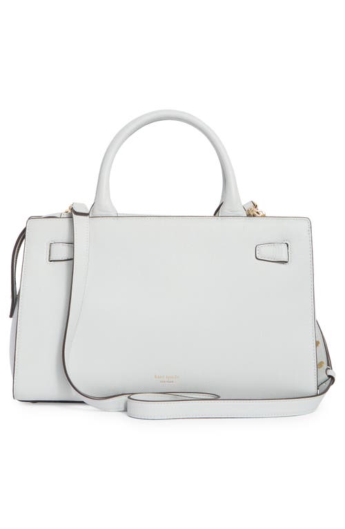 Kate Spade New York Medium Deco Leather Satchel In Gray