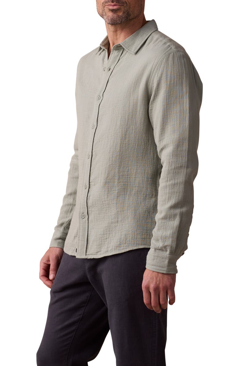 The Normal Brand Kalo Cotton Gauze Button-Up Shirt, Alternate, color, 