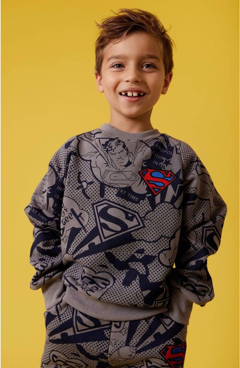 Lola + The Boys Superman Fleece, Alternate, color, 