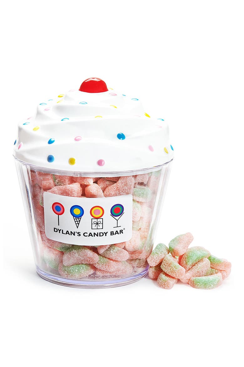 Sour Watermelon Slices Cupcake, Alternate, color, PINK