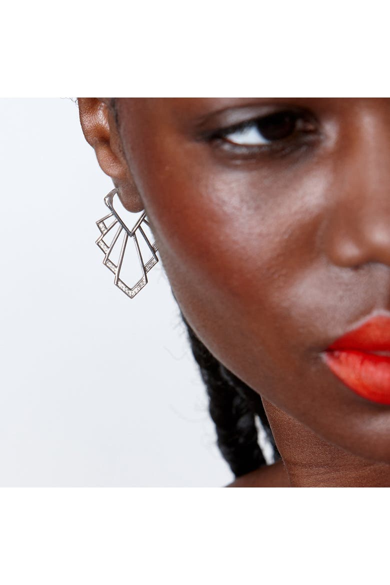 Chrysler Earrings, Alternate, color, Sterling Silver