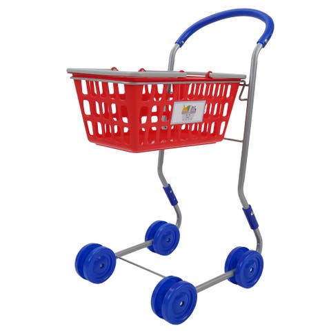 2In1 Red Shopping Cart Converting Shopping Cart & Basket 3+