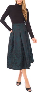 Ted Baker Long Sleeve Mixed Media Dress
