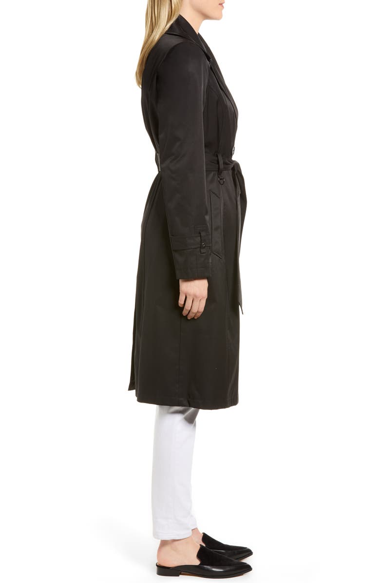 Via Spiga Double Breasted Trench Coat, Alternate, color, 