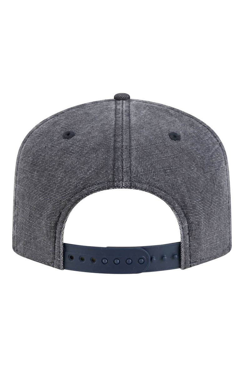 Men's New Era  Navy Heather New York Yankees Throwback Denim Classic 19TWENTY Adjustable Hat, Alternate, color, Heather Navy