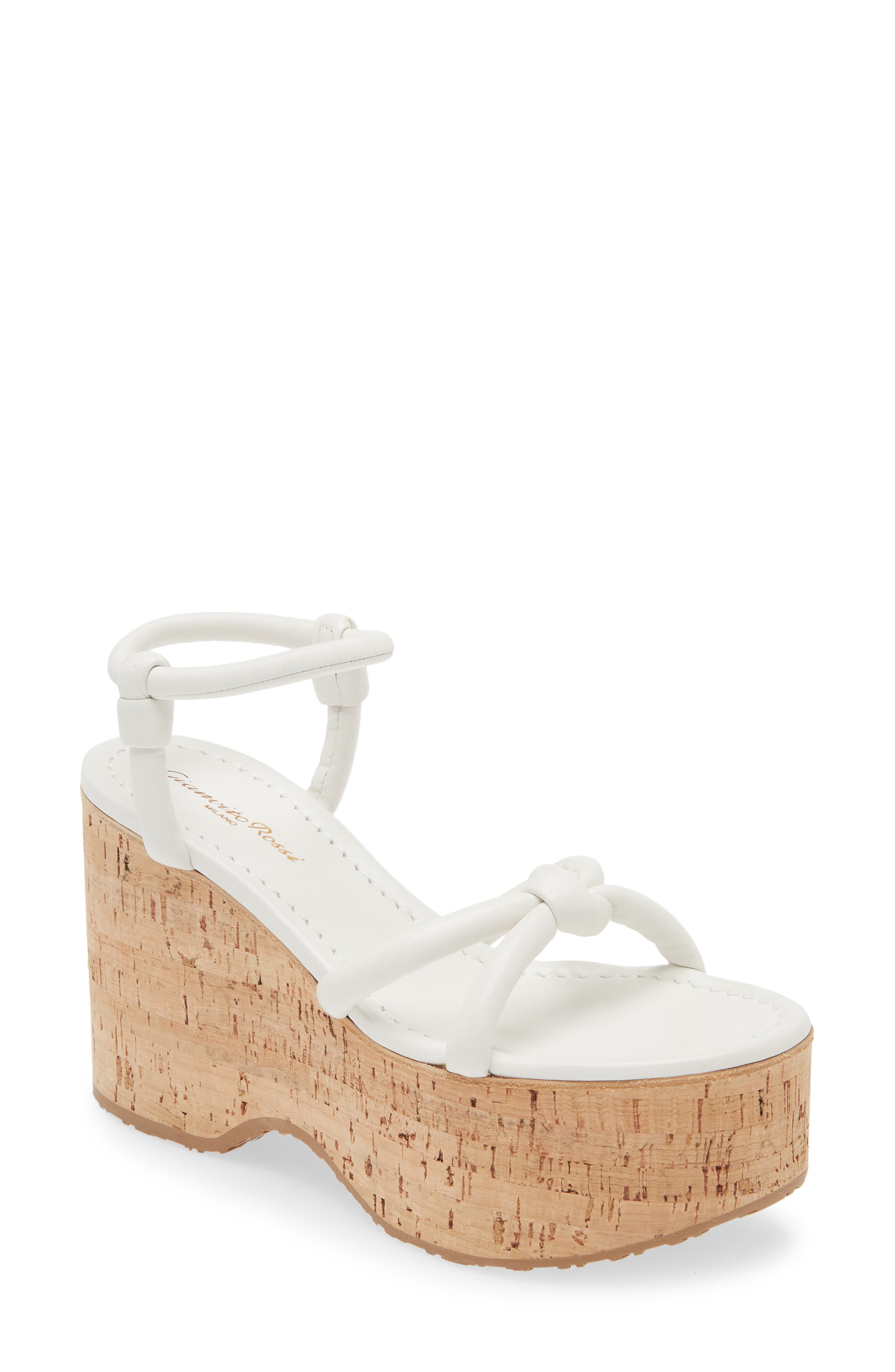 Gianvito Rossi Platform Wedge Sandal, Main, color, 