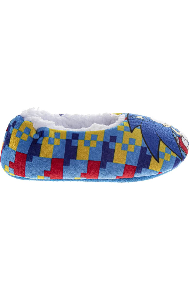 SEGA Sonic The Hedgehog Slippers, Alternate, color, Blue