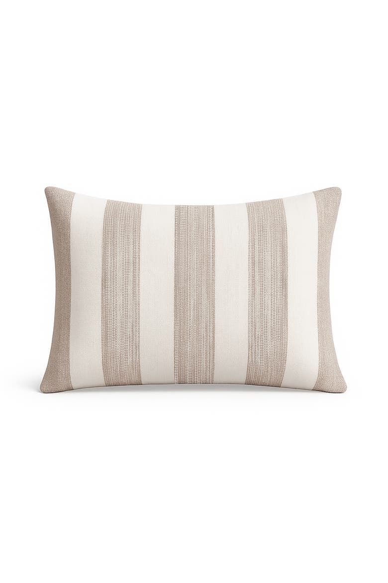 Sardinia Stripe Pillow, Main, color, Natural Beige