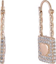 Hallmark Heart & Stone Lock Earrings