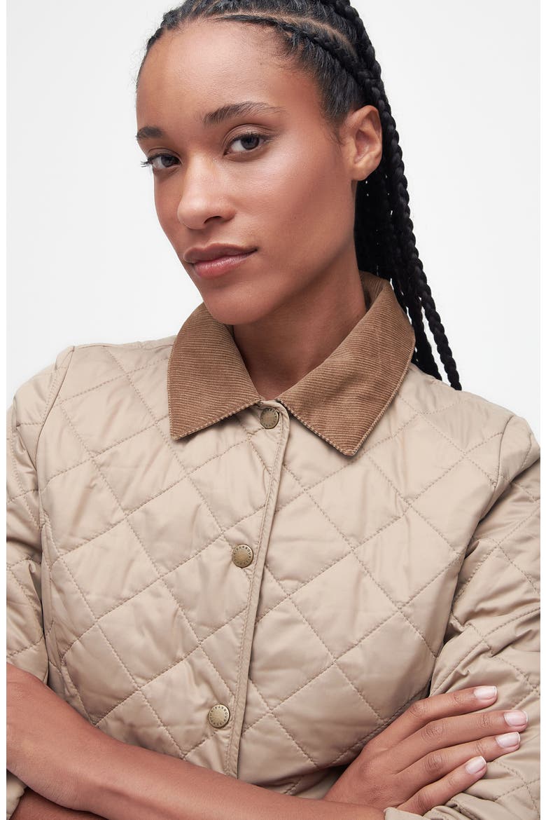 Deveron Diamond Quilted Jacket, Alternate, color, LT TRENCH/LT TRENCH