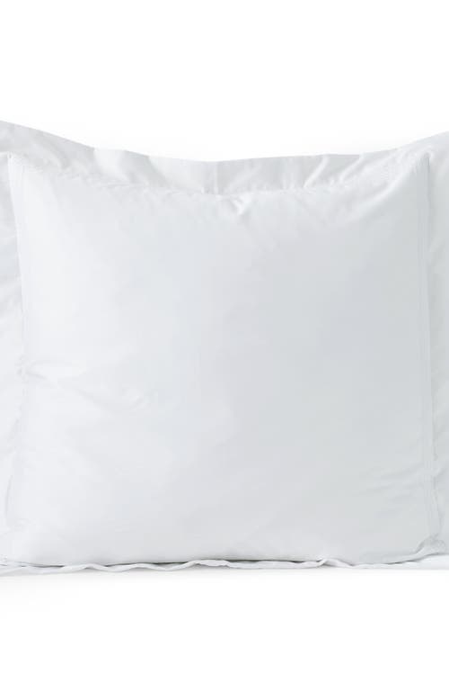 Lands' End 400 Thread Count Premium Supima Cotton No Iron Sateen Embroidered Pillow Sham In White Dots