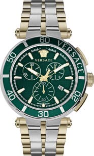 Versace Greca Chronograph Bracelet Watch, 45mm