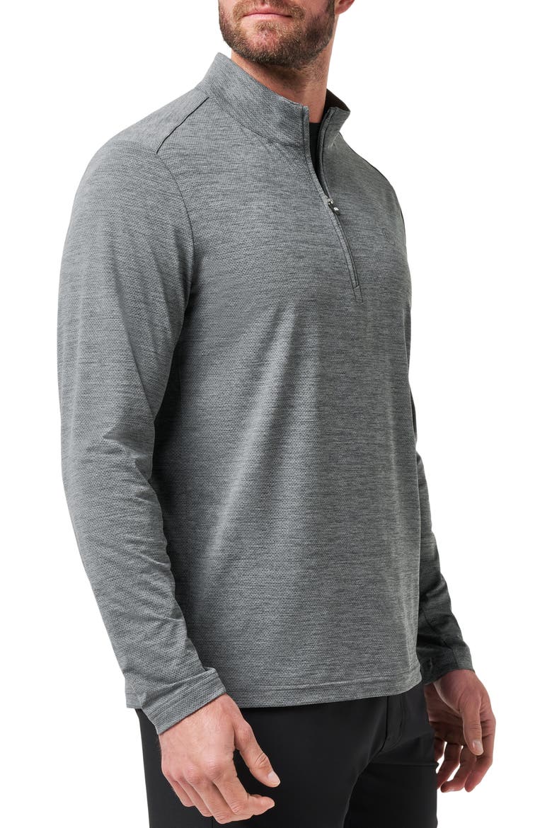 Heater Pro Quarter Zip Pullover, Alternate, color, HEATHER GREY