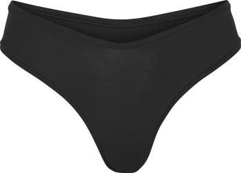 Cotton Jersey Dipped Thong