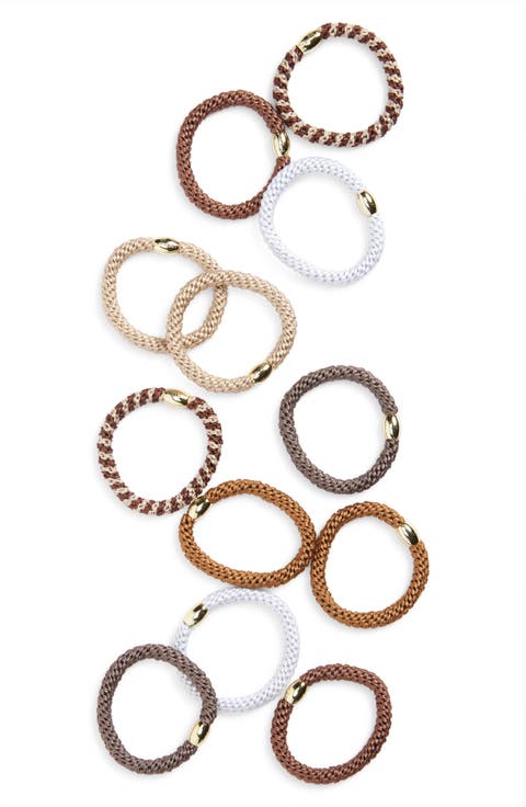 Pony Pouch Set of 12 Assorted Grab & Go Ponytail Holders