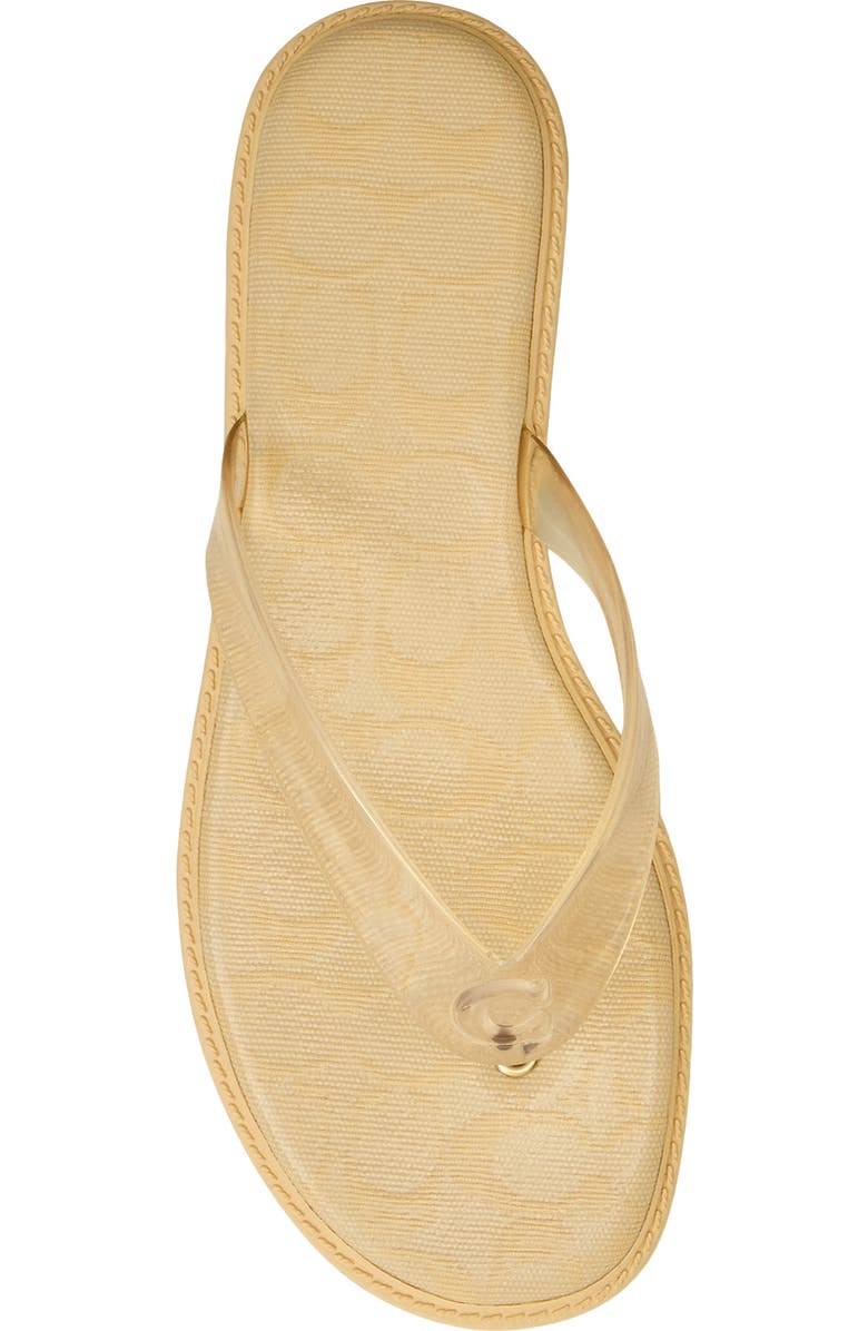 COACH Jelly Flip Flop, Alternate, color, Vanilla