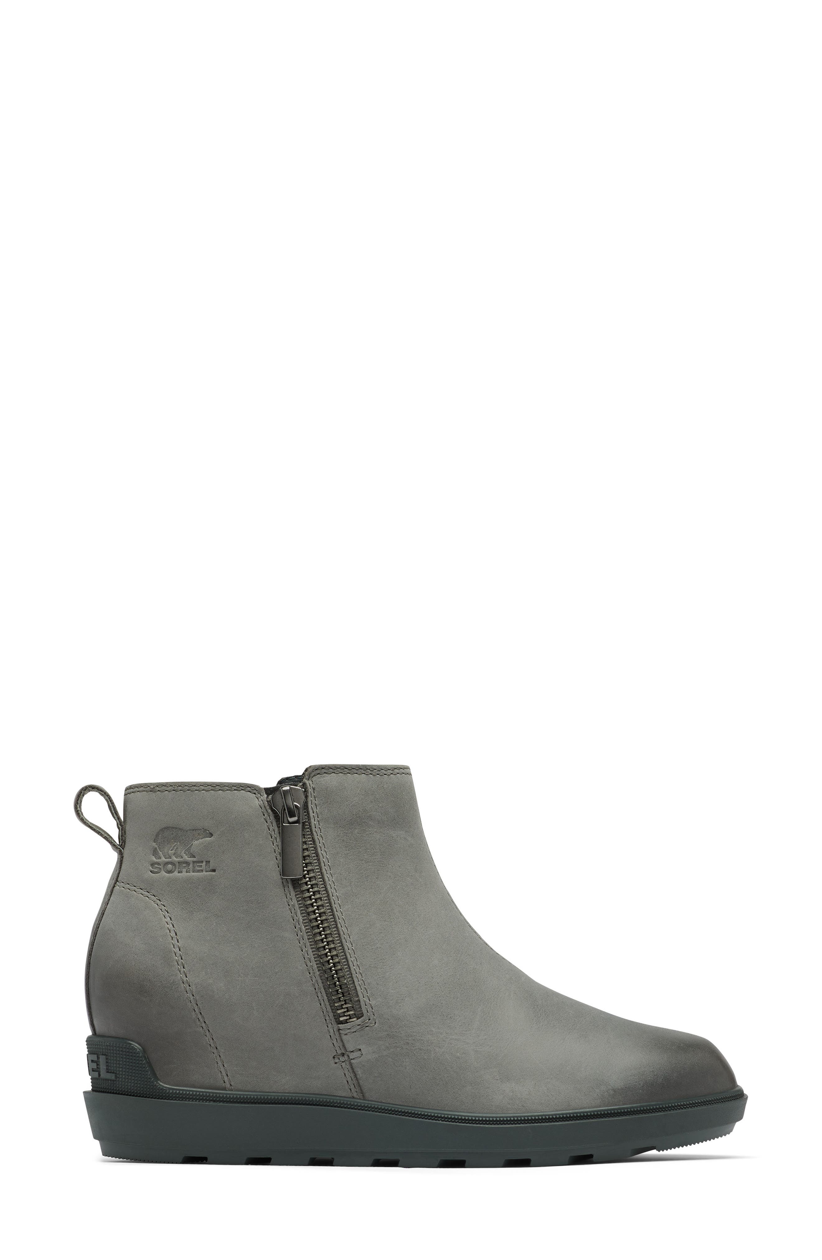 Evie II Zip Waterproof Ankle Boot, Alternate, color, QUARRY/ GRILL