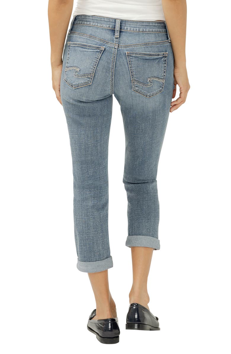 Silver Jeans Co. Elyse Capri Jeans, Alternate, color, Palm
