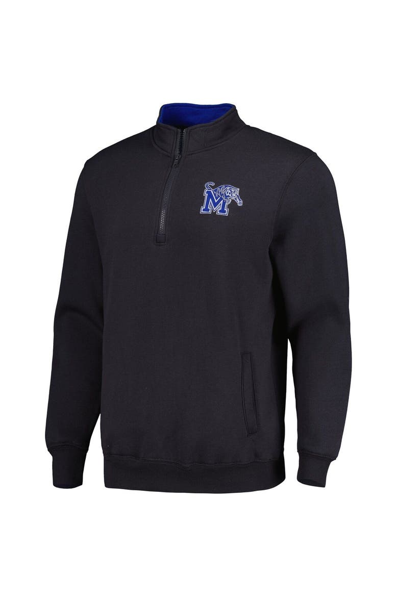 Men's Colosseum Charcoal Memphis Tigers Tortugas Logo Quarter-Zip Jacket, Alternate, color, Charcoal