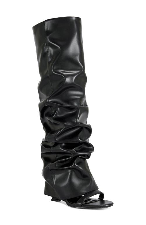 AZALEA WANG Raylan Knee High Sandal in Black at Nordstrom, Size 9