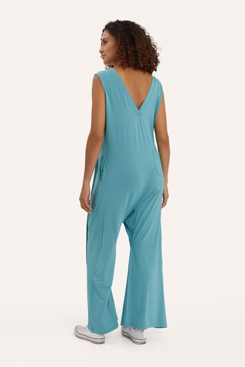 Nom Maternity Everyday Jumpsuit In Blue