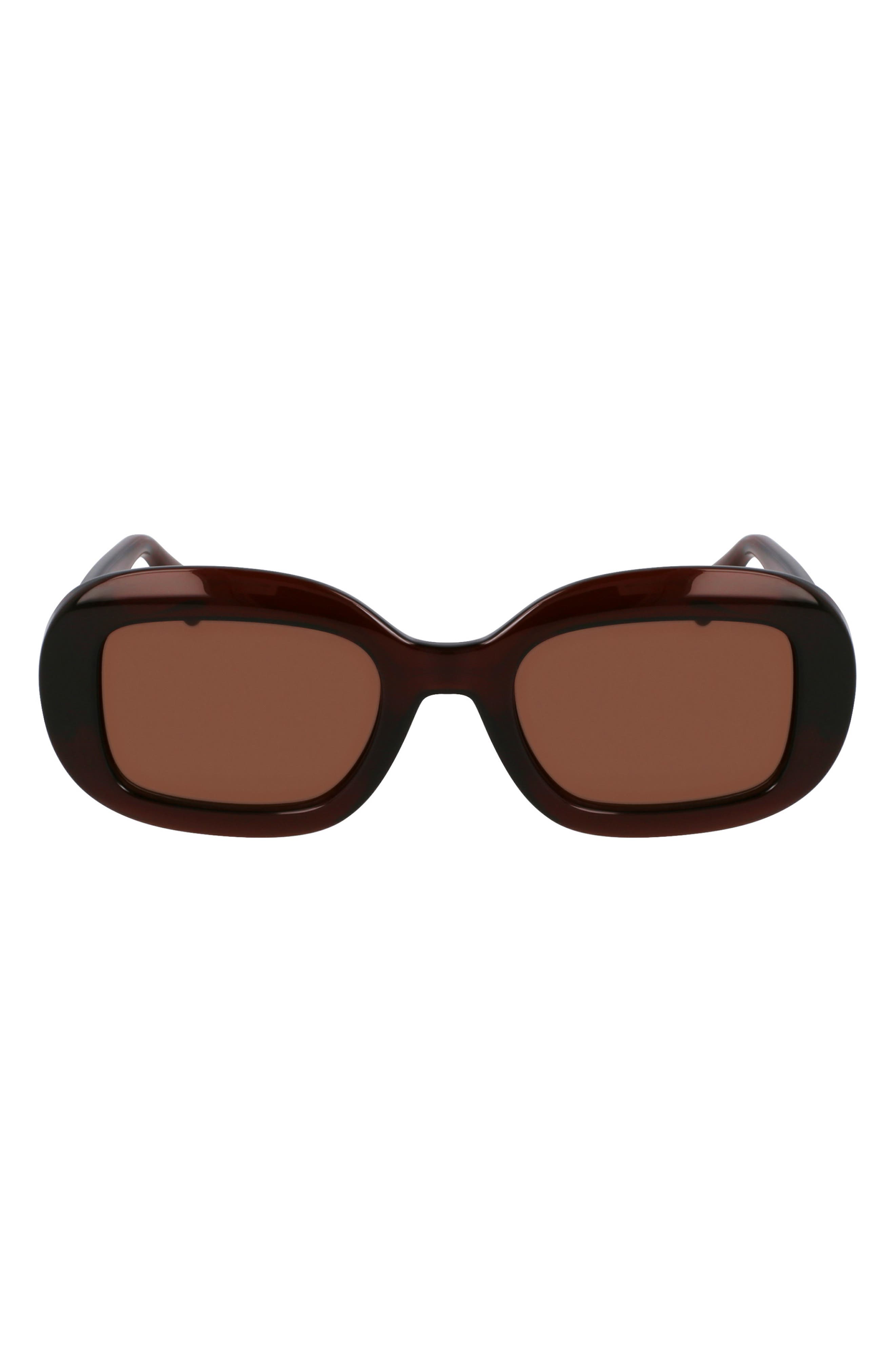 FERRAGAMO Gancini 51mm Oval Sunglasses