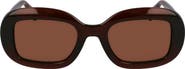 FERRAGAMO Gancini 51mm Oval Sunglasses