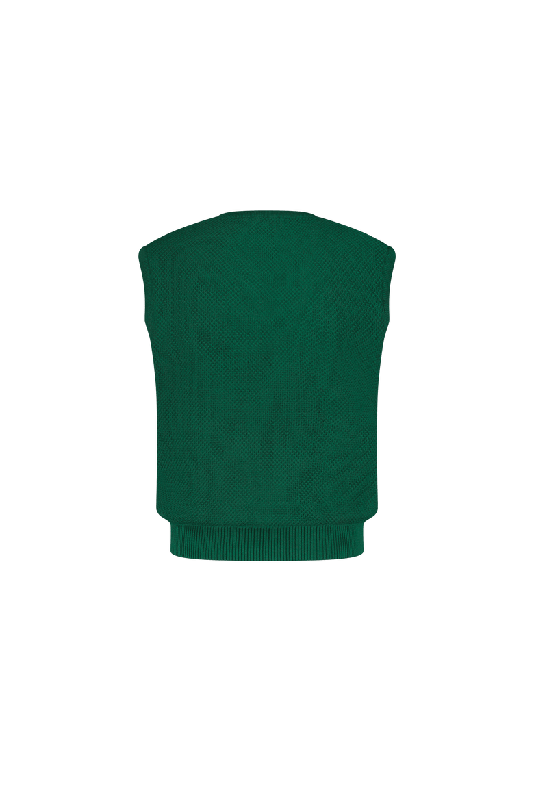 Green Sleeveless Sweater, Alternate, color, Vert