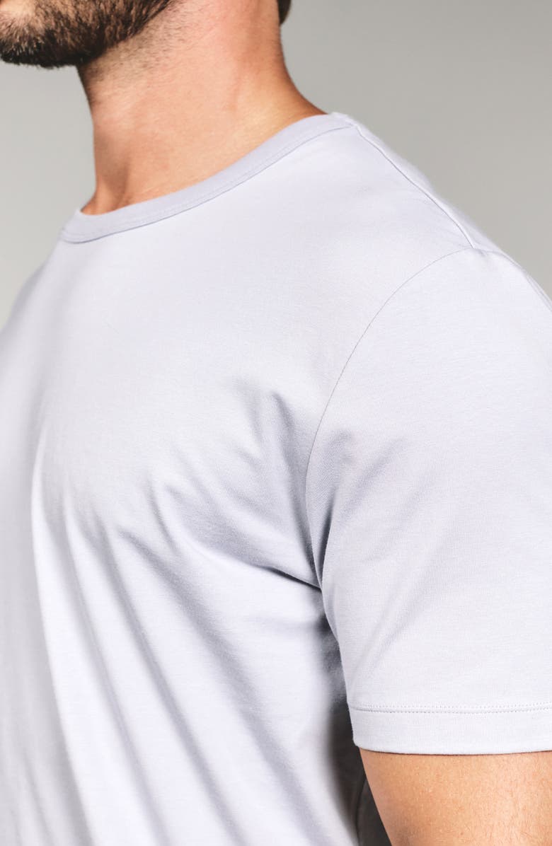 7 Diamonds Stretch Cotton & Modal Performance Crewneck T-Shirt, Alternate, color, Mist Grey