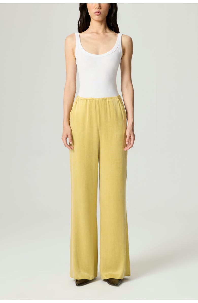 Nocturne Elastic-Waist Relaxed Pants, Alternate, color, Yellow