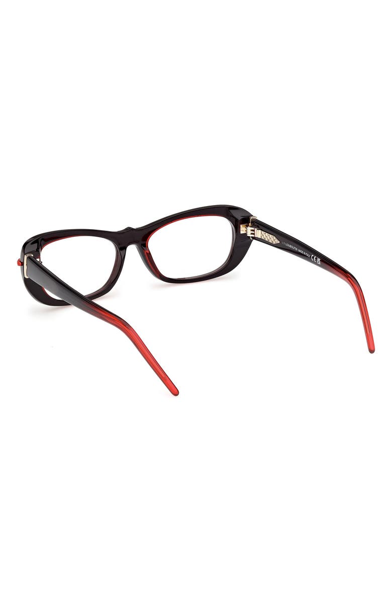 Christian Louboutin 53mm Geometric Optical Glasses, Alternate, color,