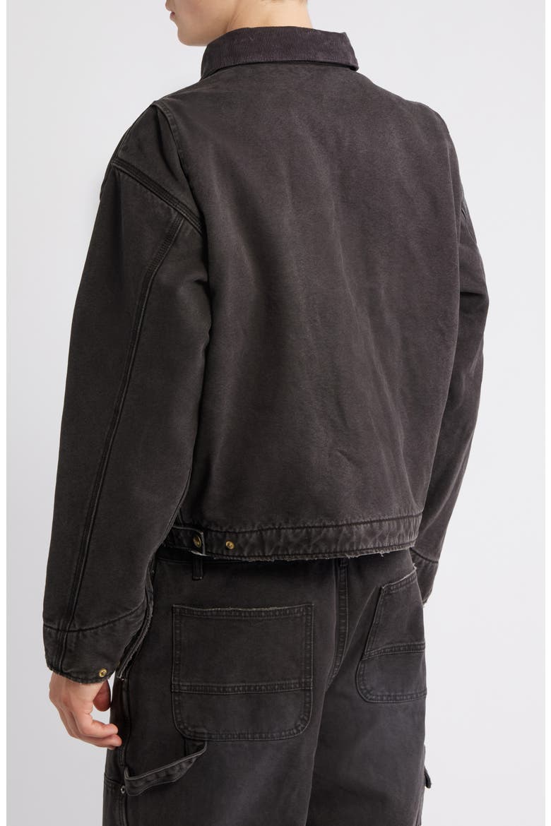 Petrol Canvas Jacket, Alternate, color, BLACK