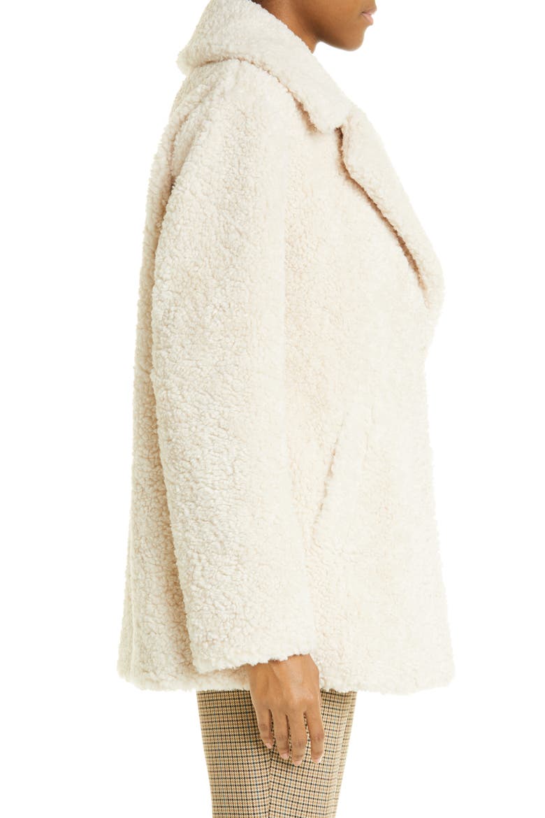 Stone Faux Fur Coat, Alternate, color, NATURAL