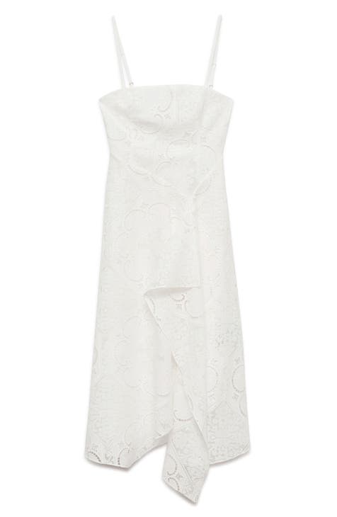 WHITE HONEST COTTOM DRESS - ONE SIZE
